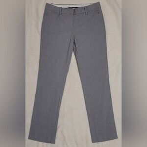 Theory Izelle S St.Canvas Grey Straight Leg Ankle Pants Size 4